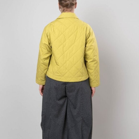 Urban Quilted DB Crop Jacket, Yellow (Chartreuse) XS NWT - Picture 7 of 8